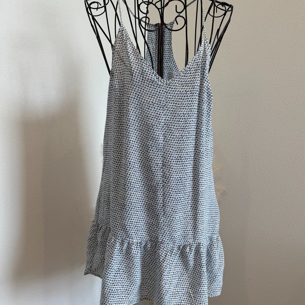 MIH Jeans Silk V-Neck Spaghetti Strap Racerback Long Flowy Tank Top Small